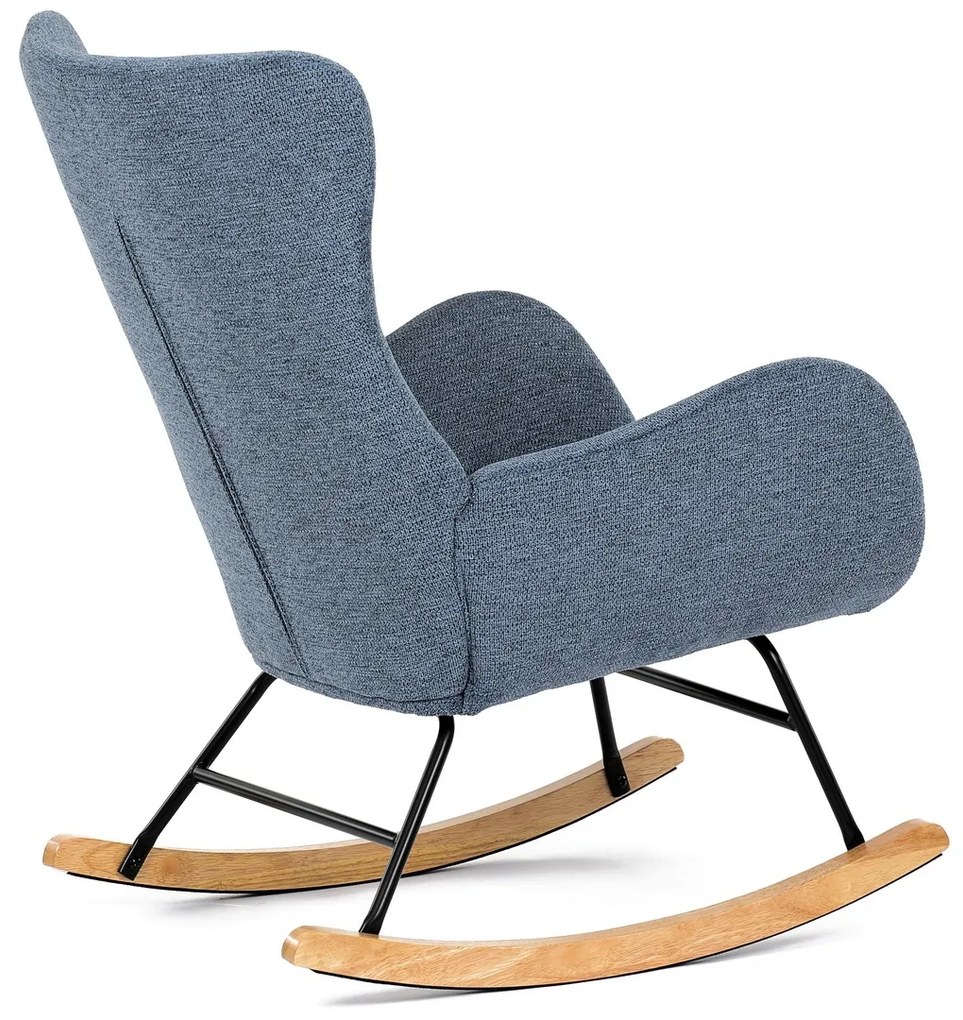 Fotel bujany BLUE2, niebieski