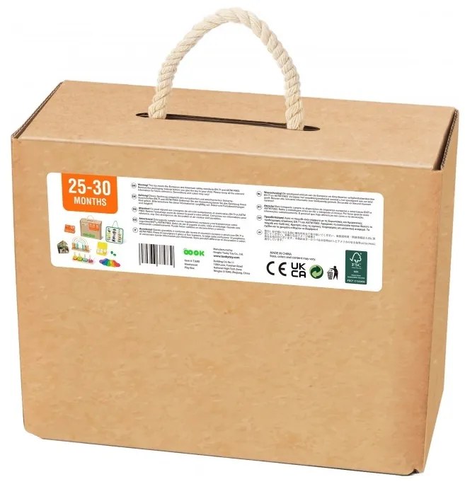 Tooky toy box pudełko xxl montessori edukacyjne 7w1 sensoryczne 25-30 mies.