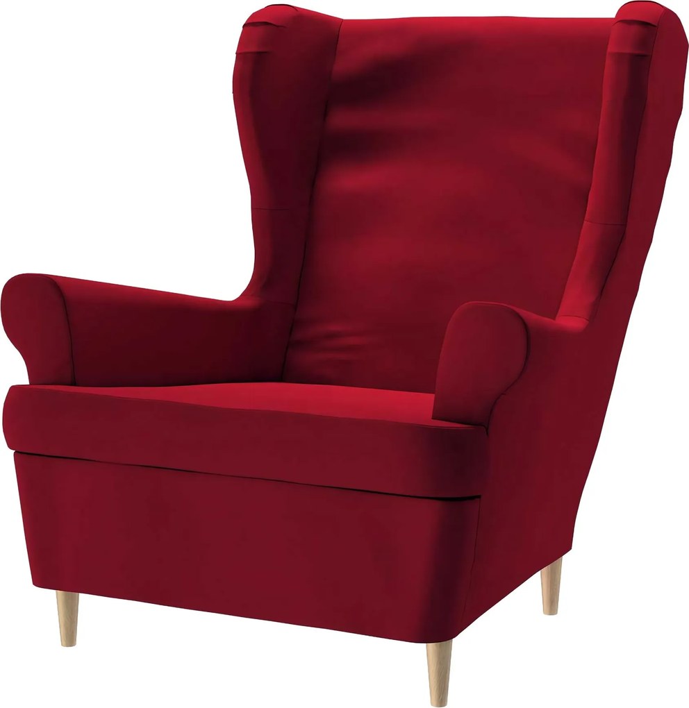 Pokrowiec na fotel Strandmon kolor czerwony tkanina strukturalna