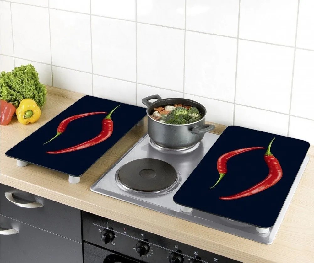 Płyty ochronne na kuchenkę, HOT CHILI DUO – 2 sztuki, WENKO