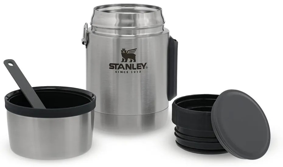 Termos na jedzenie ze stali nierdzewnej w kolorze srebra 530 ml Adventure – Stanley
