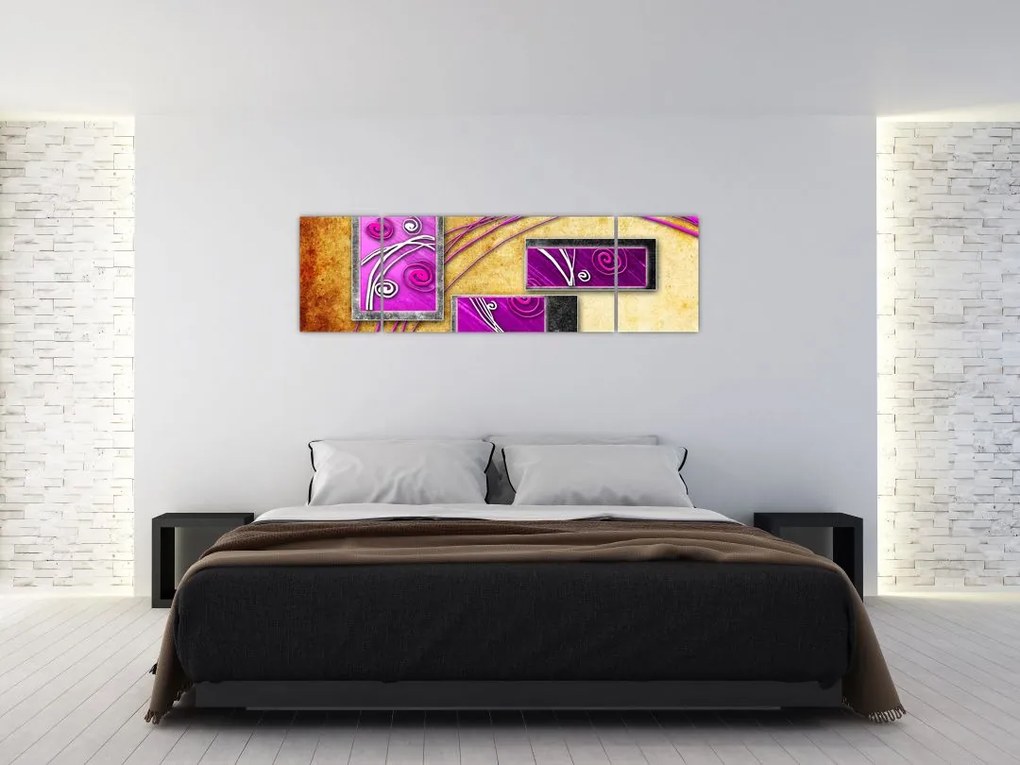 Obraz abstrakcji (170x50 cm)