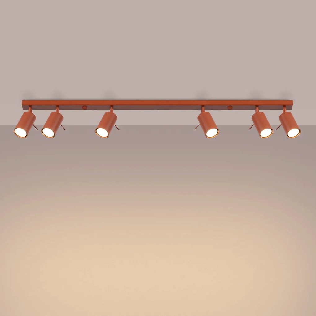 Listwa oświetleniowa RING 6L ochra czerwona SOLLUX  LIGHTING