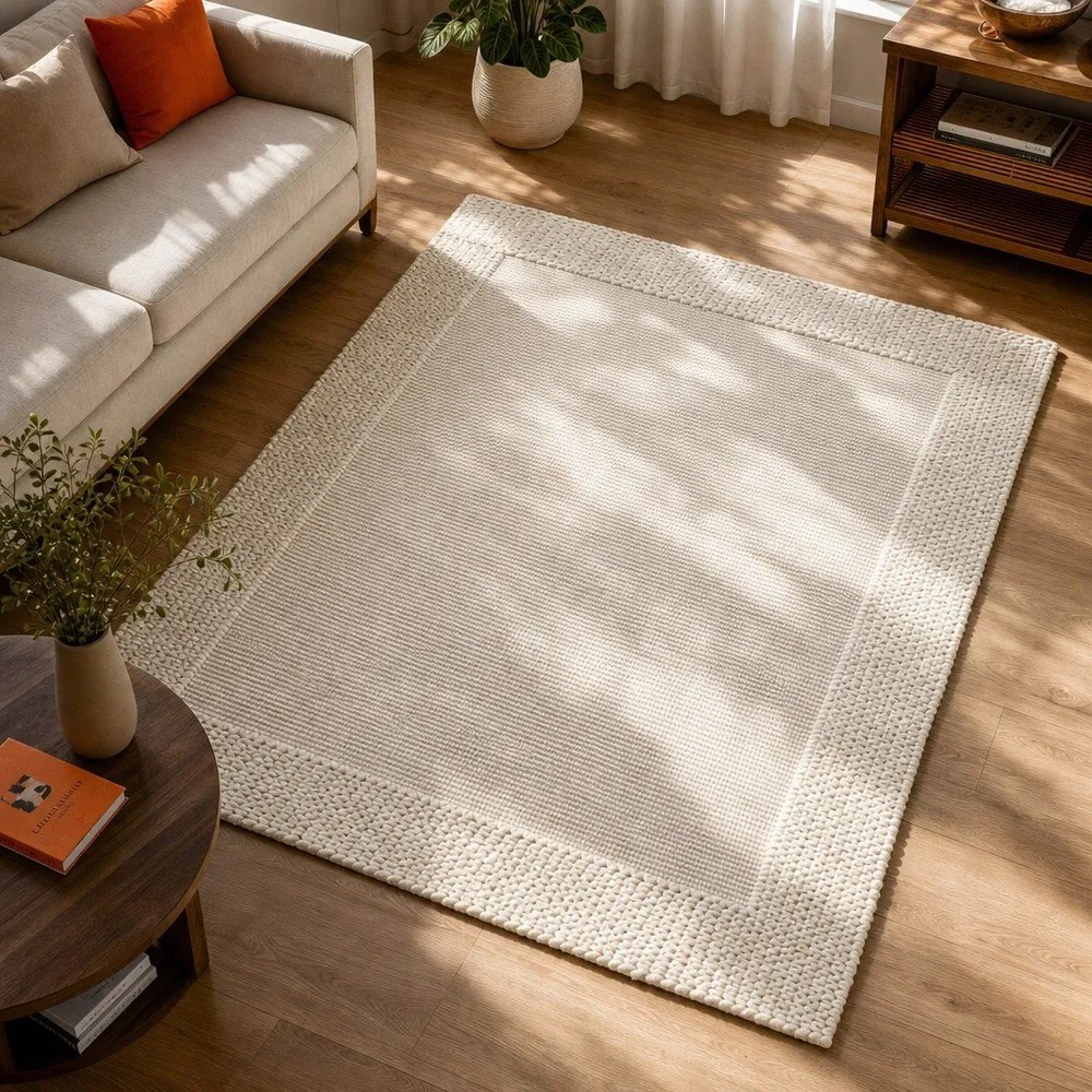 Beżowy dywan wełniany 290x200 cm Rue – Flair Rugs