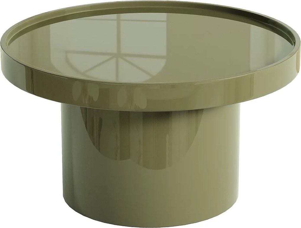 Stolik kawowy MDF - Lakierowany khaki - SYBEVA