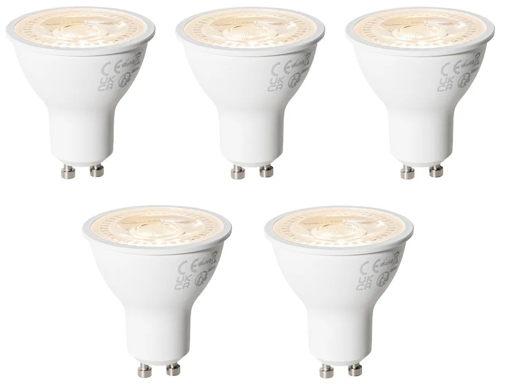 Zestaw 5 Ściemnianych Żarówek LED GU10 7W 430 lm 2700K