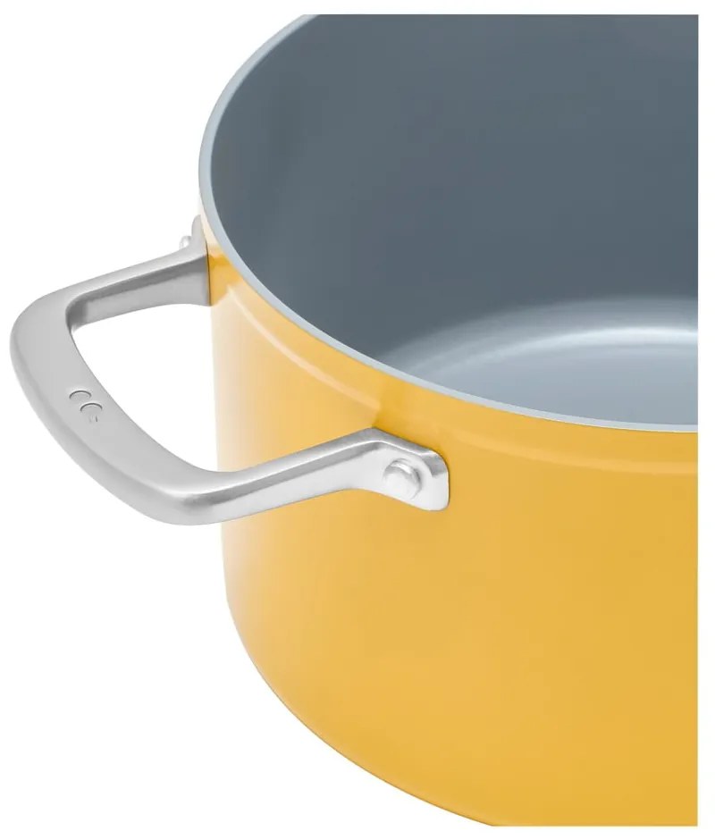 Garnek aluminiowy z pokrywką/z nieprzywierającą powierzchnią odpowiedni na indukcję 5,5 l Meda 3.0 – FABINI