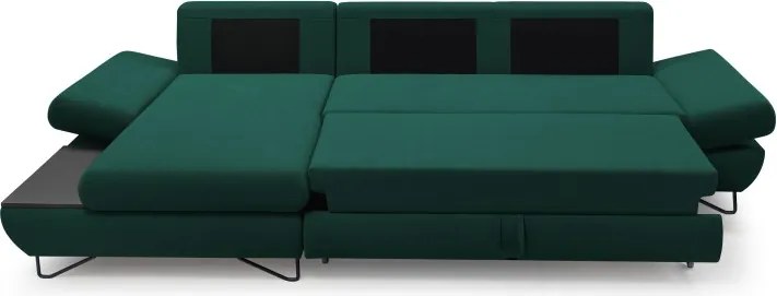 Narożnik LOFT z funkcją spania Regulowane zagłówki i podłokietniki Lewa strona Monolith 37