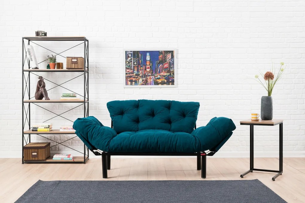 Rozkładana sofa Nitta Petrol Blue