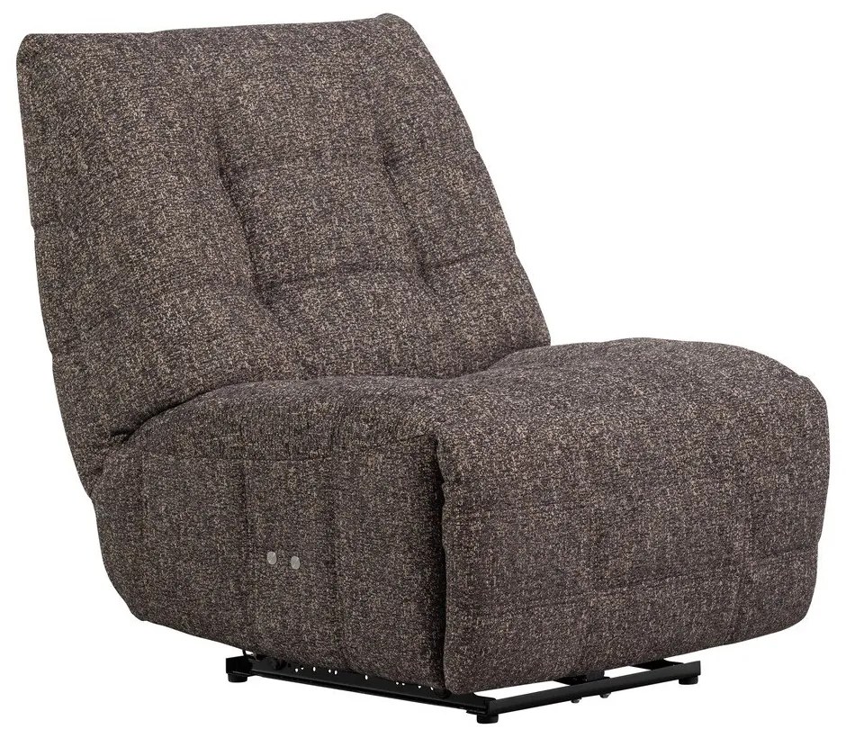 Antracytowy częściowo rozkładany fotel wypoczynkowy Hein – WOOOD