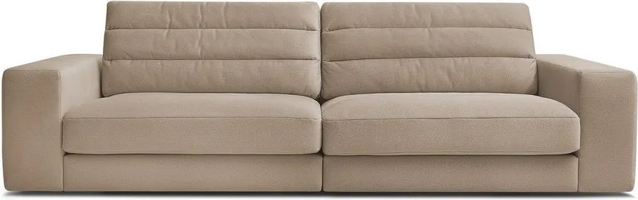 Szarobrązowa aksamitna sofa 276 cm Sierra – Bobochic Paris