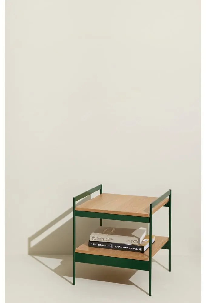 Stolik z blatem w dekorze dębu 43x43 cm Jaunty – Hübsch