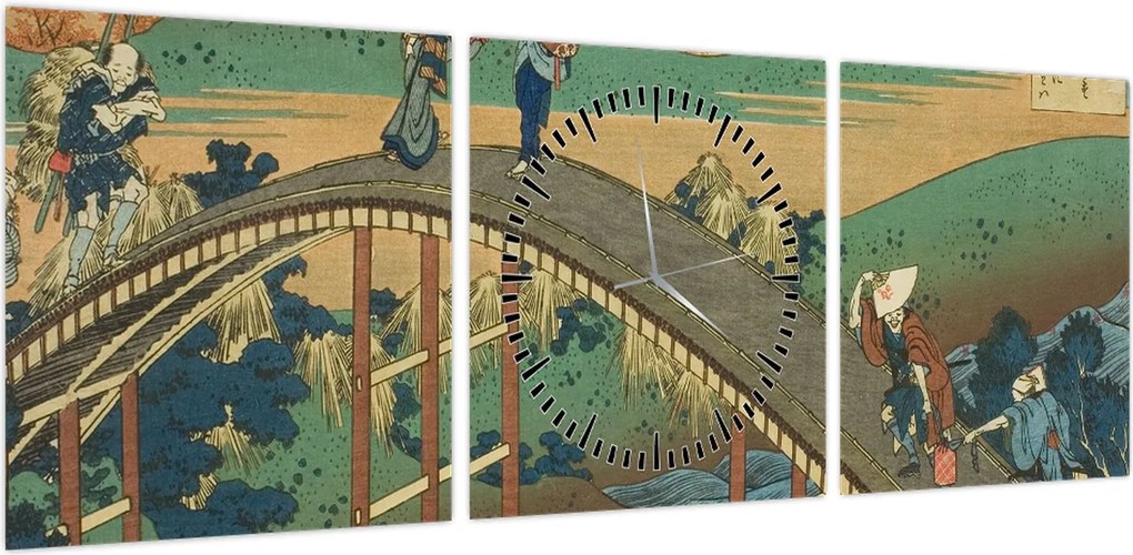 Obraz - Katsushika Hokusai, Ariwara no Narihirafrom the series One Hundred, Poems Explained by the Nurse (Hyakunin isshu uba ga etoki), reprodukcje (z (90x30 cm)