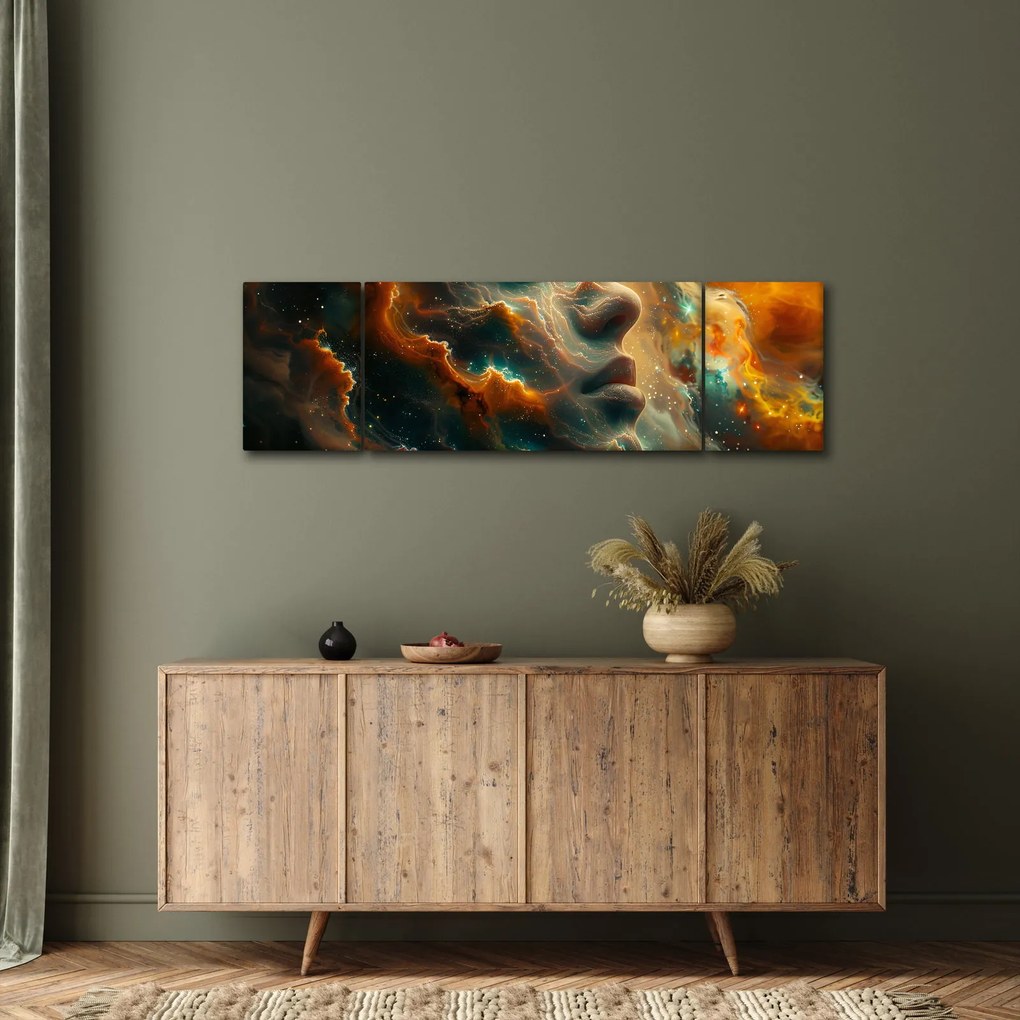 Obraz - Twarz w kosmosie (170x50 cm)