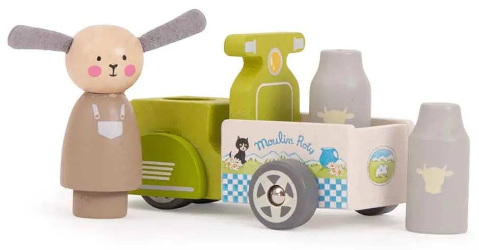 Drewniana zabawka Milk Delivery – Moulin Roty