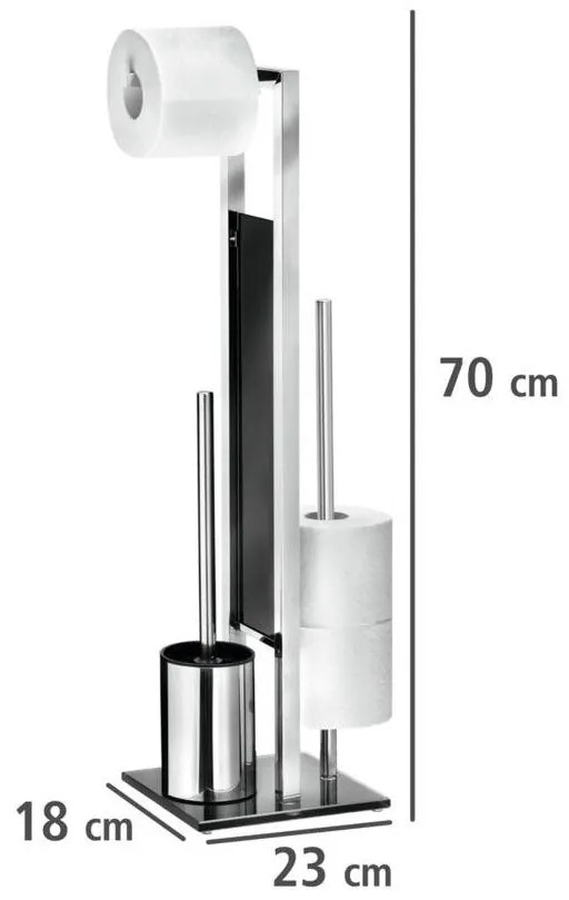 Stojak na papier i szczotkę toaletową Rivalta, WENKO