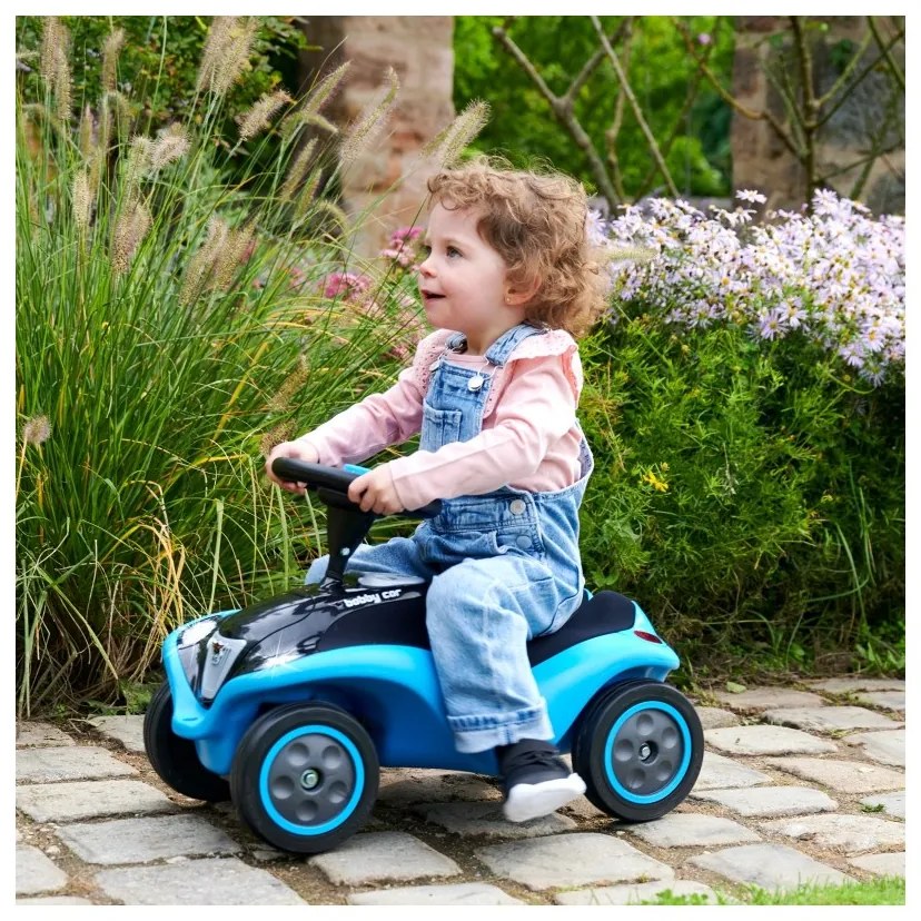 Big jeździk next blue bobby car z klaksonem i światłami