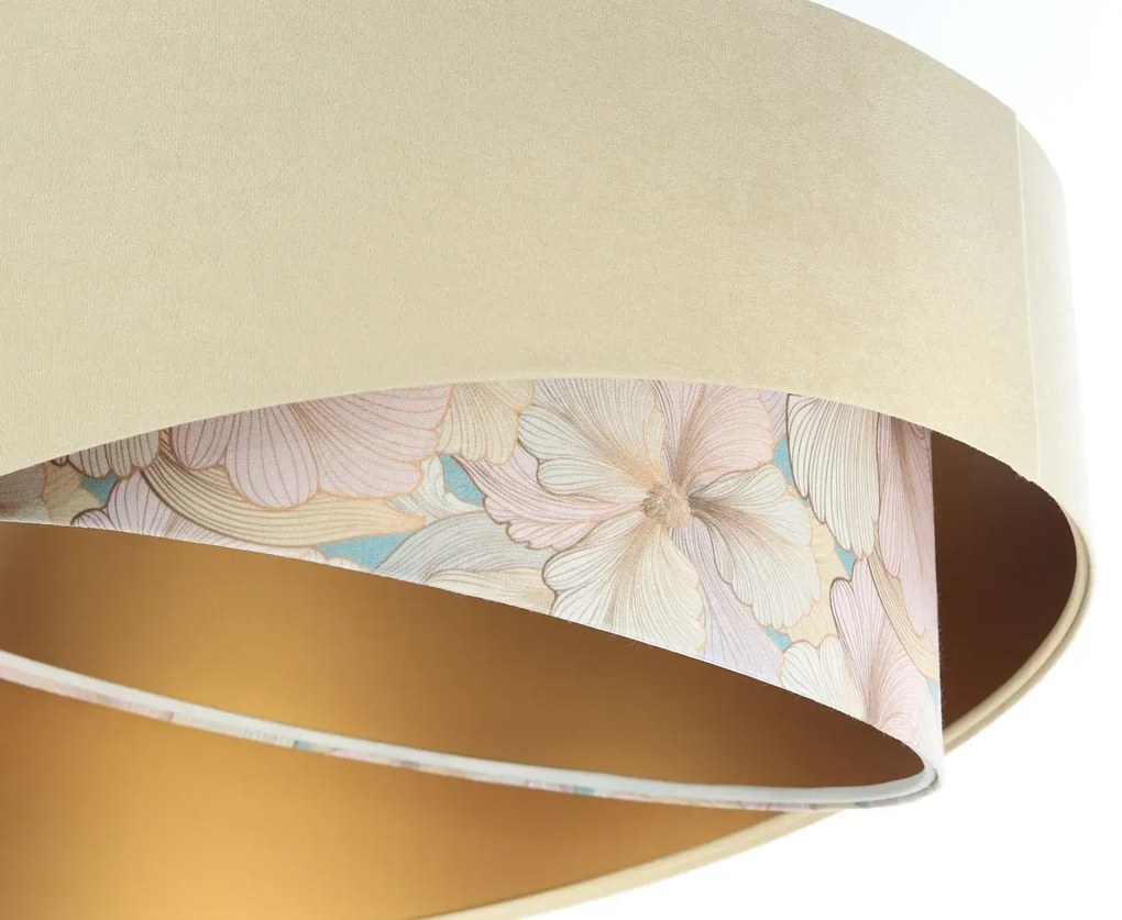 Lampa wisząca SAND FLOWER 2 beżowa/złota BPS KONCEPT