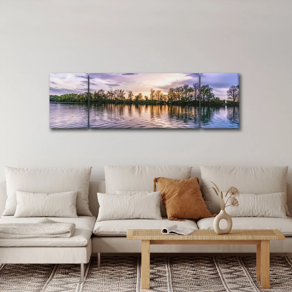 Obraz jeziora (170x50 cm)