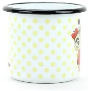 Belis Emaliowany kubek Sowa z biedronką, 7 cm,0,25 l