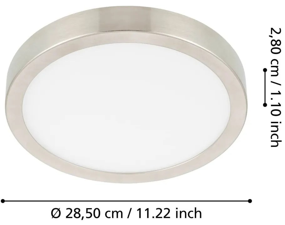 Szara lampa sufitowa LED FUEVA 5 – EGLO