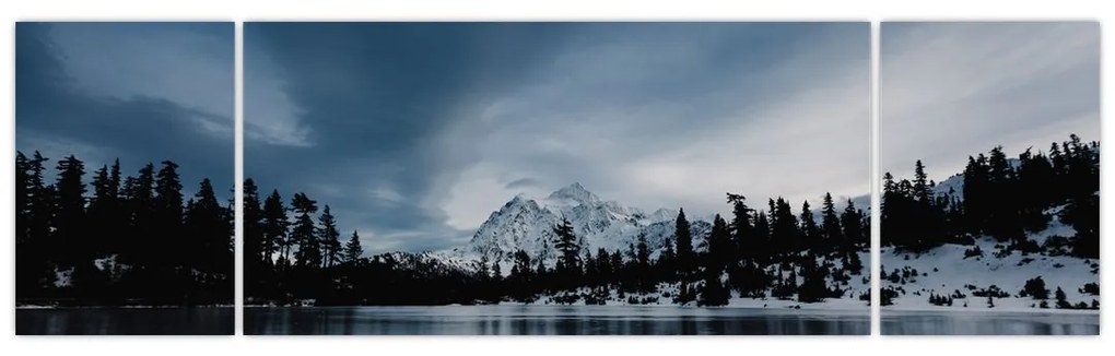 Obraz - Na zamarzniętym jeziorze (170x50 cm)