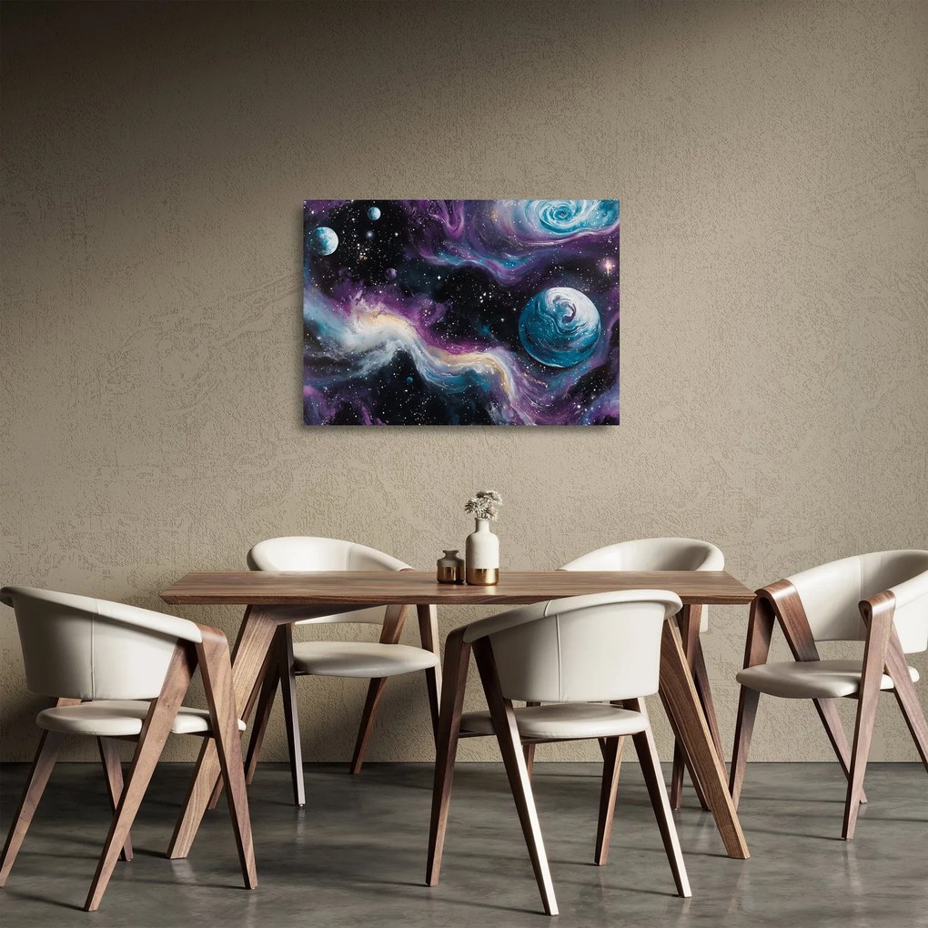 Obraz na szkle - Malowany wszechświat (70x50 cm)