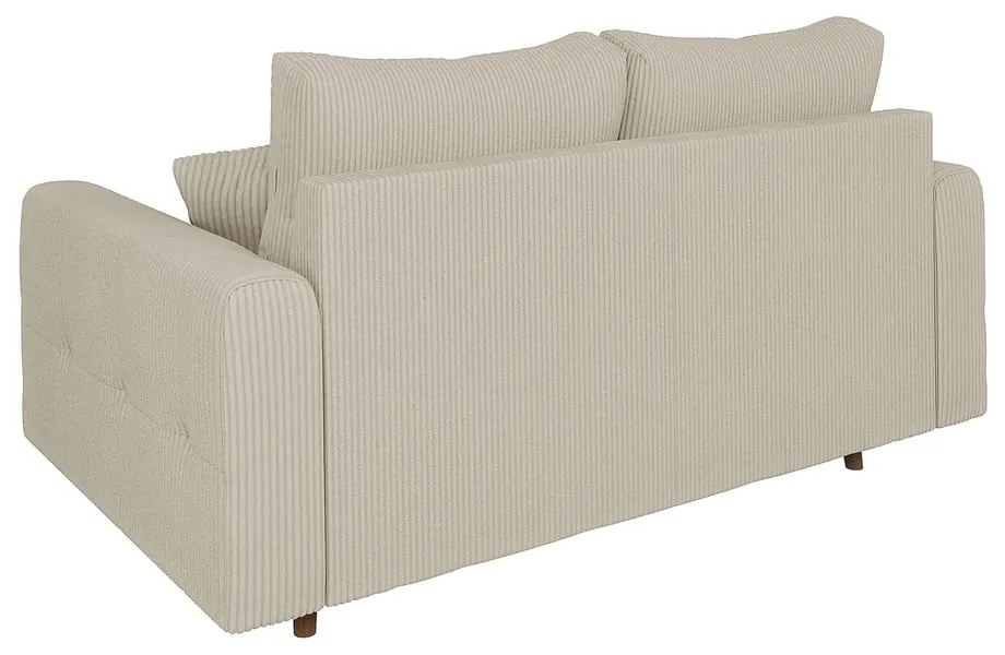 Beżowa sztruksowa sofa 150 cm Ariella – Ropez