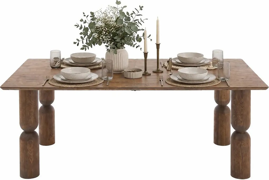 Brązowy nowoczesny stół rozkładany K5-P06