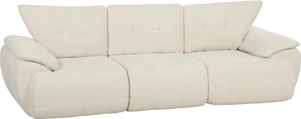 HOMCOM Sofa 3-osobowa, 260 cm, Chenille, bezramowa sofa modułowa z wyjątkowo szerokim, głębokim siedziskiem, szerokie podłokietniki | Aosom PL