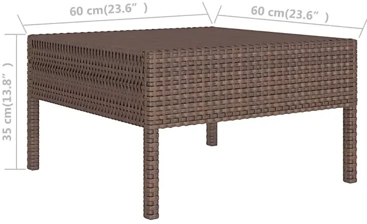 Komplet wypoczynkowy z naturalnego rattanu - Alva 5X