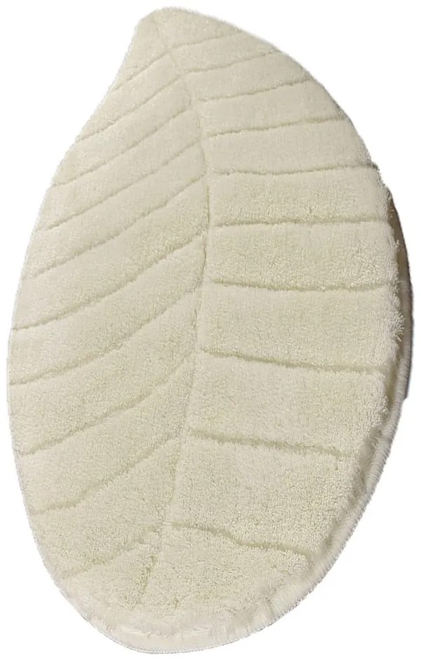 Kremowy dywanik łazienkowy 60x100 cm Jungle Leaf – Foutastic