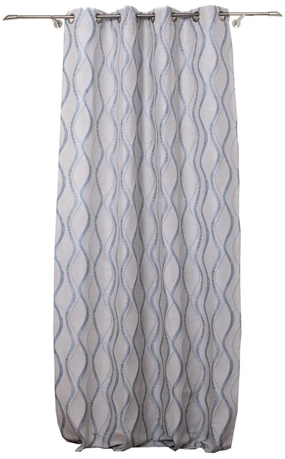Żółto-niebieska zasłona 140x245 cm Arcade – Mendola Fabrics