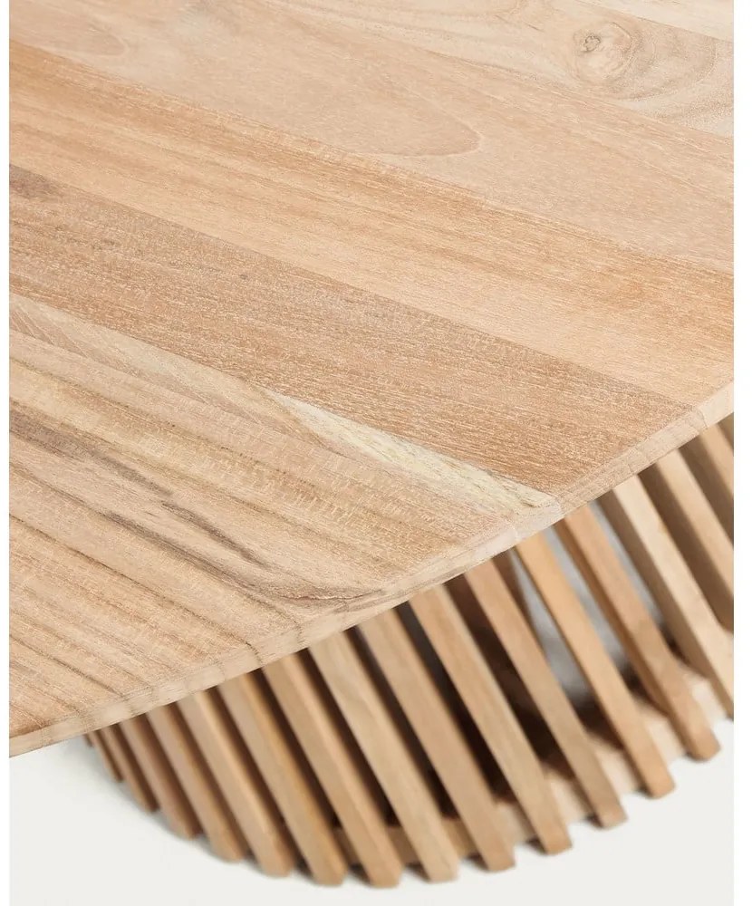 okrągły stół z litego drewna tekowego ø 90 cm Jeanette – Kave Home