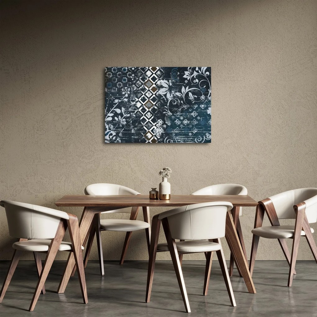 Obraz z kwiatowym wystrojem (70x50 cm)