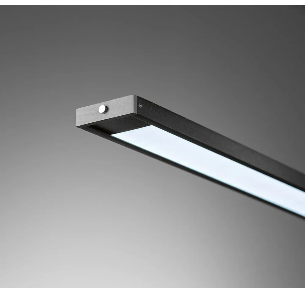 Czarna metalowa lampa wisząca LED ze ściemniaczem Metz – Fischer & Honsel