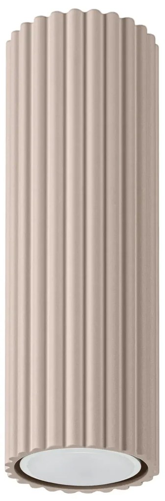 Plafon KARBON 20 taupe ryflowany SOLLUX  LIGHTING