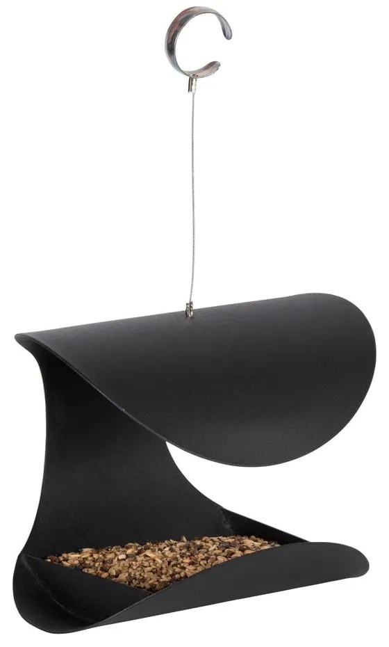 Czarny wiszący karmnik Esschert Design Sleek