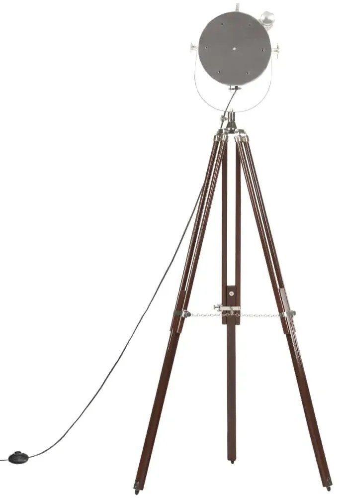 Drewniana lampa stojąca retro z regulacją wysokości - EX197 S7-C97