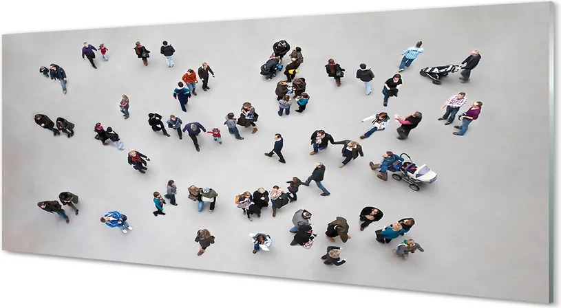 Szklany Panel Ludzie widziani z Lotu Ptaka