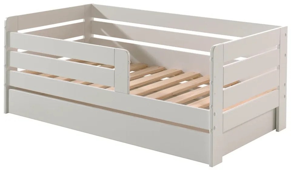 Białe łóżko dziecięce Vipack Kid, 70x140 cm