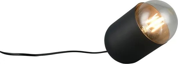 Czarna metalowa lampa stołowa (wysokość 13,5 cm) Nara – Reality