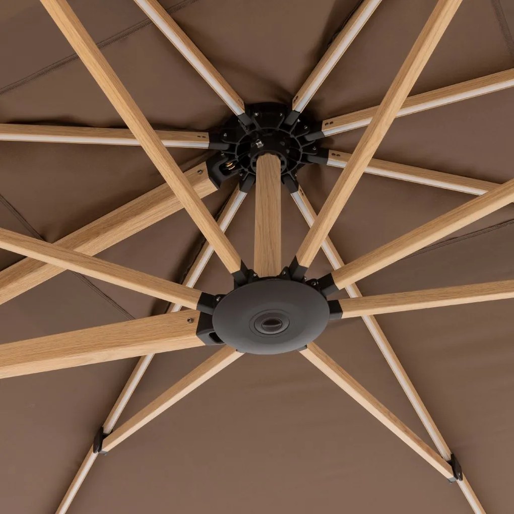 Doppler ALU WOOD XL 400 x 300 cm brązowa