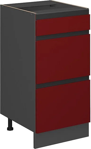Szafka dolna do kuchni czerwony 40x46x81.6 r-line