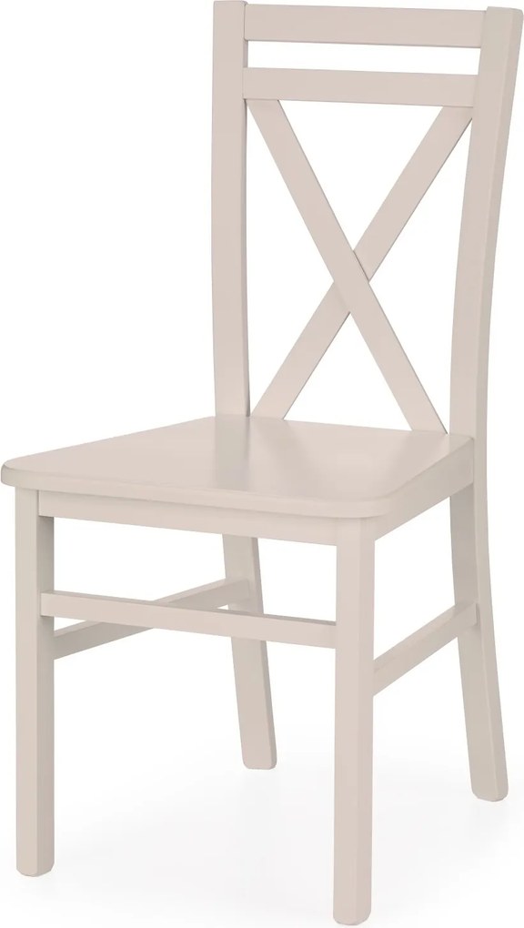 Drewniane krzesło w kolorze kaszmir do jadalni Dariusz 2 Halmar