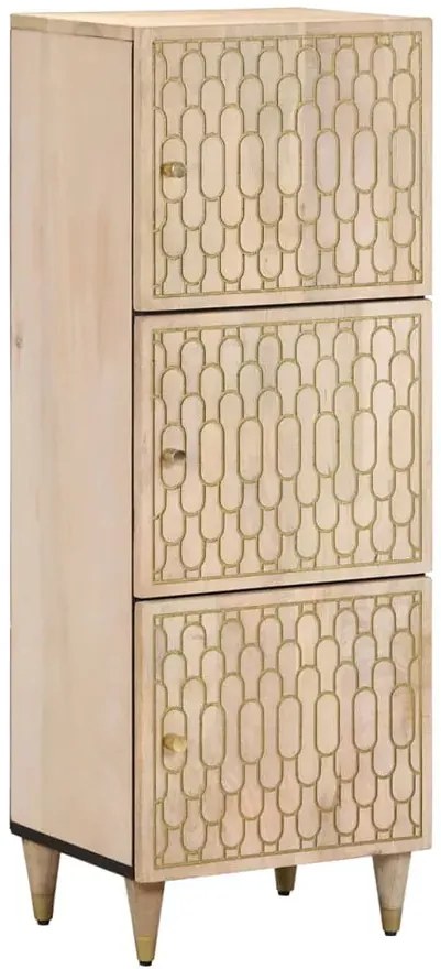 Wysoka wąska szafka w stylu rustykalnym - Nolen 9X