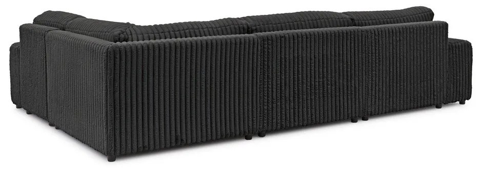 Ciemnoszary sztruksowy narożnik (prawostronny/w kształcie litery U) Justin – Ropez