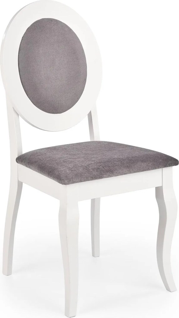 Białe krzesło do jadalni w stylu Retro Barock