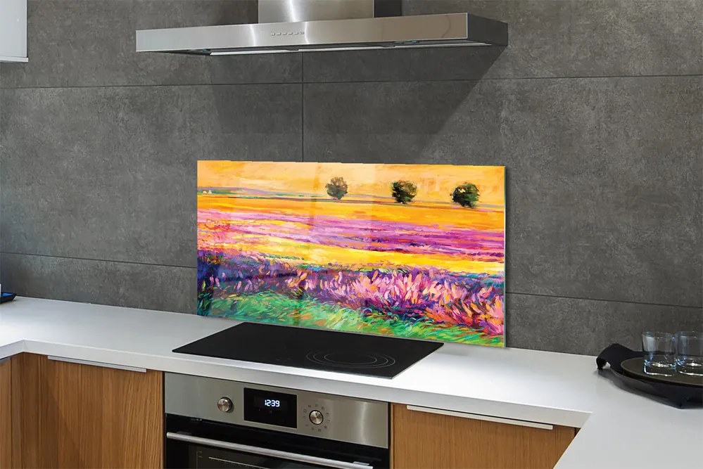 Szklany Panel Korony Drzew pod Niebem