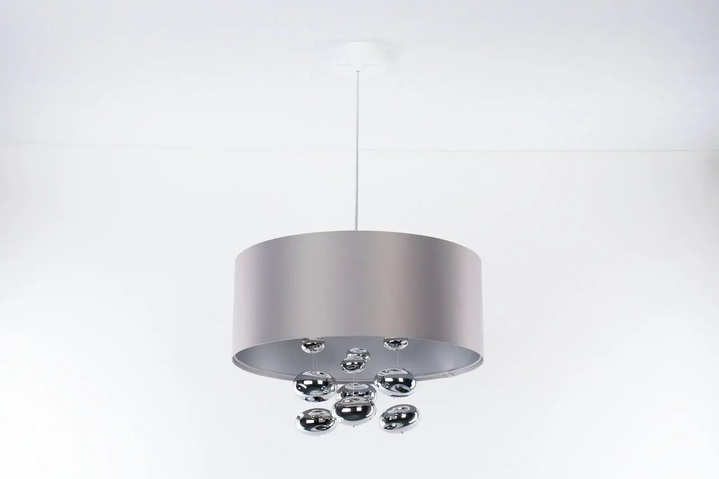 Lampa wisząca BUBBLE LIGHT 40cm szara BPS KONCEPT